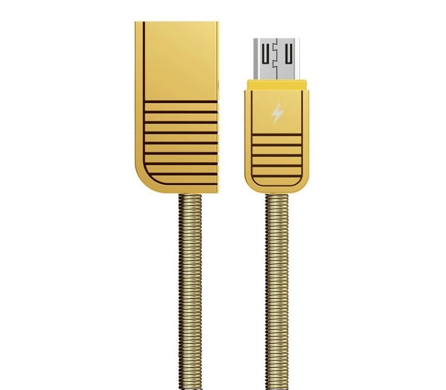 Remax Linyo RC-088m zlatni kabl za punjač USB A (muški) na micro USB (muški) 1m