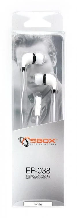 S-BOX EP-038W slušalice bele