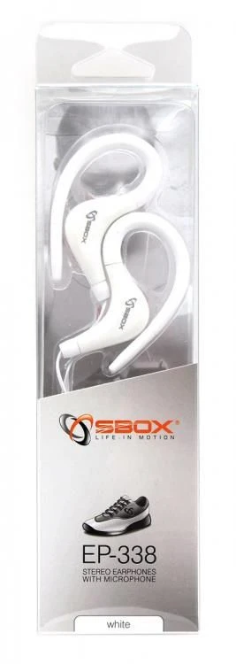 S-BOX EP-338W Sport slušalice bele