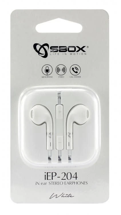 S-BOX IEP-204W slušalice bele