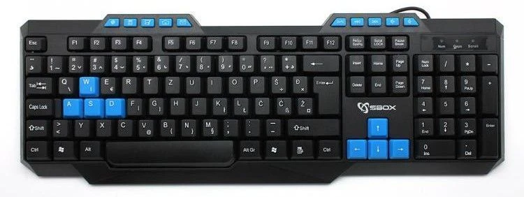 S-BOX K-15B tastatura SRB (YU) crno plava