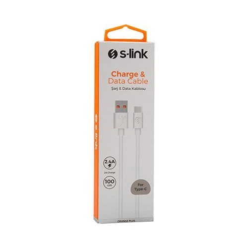 S-link SL-X243 kabl za punjač USB A (muški) na USB C (muški) 1m beli