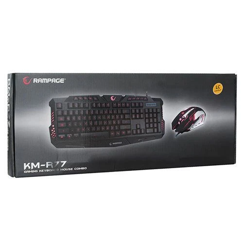 Rampage KM-R77 komplet gejmerska tastatura crna+optički gejmerski miš 2000dpi