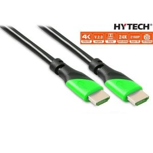 S-link HY-HD4K1 v2.0 kabl HDMI (muški) na HDMI (muški) 4K 3D 1.5m crno zeleni