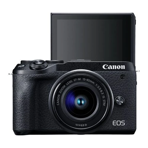 Canon EOS M6 Mark II DSLR fotoaparat crni+objektiv EF-M 15-45mm IS STM