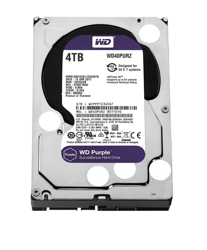 ④WD Purple WD40PURX 4TB 2 台セット 3.5インチHDD 61470.jpg