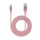 Celly USBTYPECCOLOR pink kabl za punjač USB A (muški) na USB tip C (muški) 1m