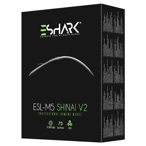 eShark ESL-M5 Shinai V2 gejmerski optički miš 12000dpi crni