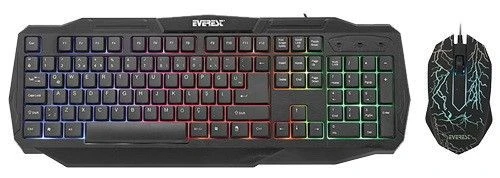 Everest KMX-86 Olivine gejmerski komplet tastatura+optički miš 1200dpi crni