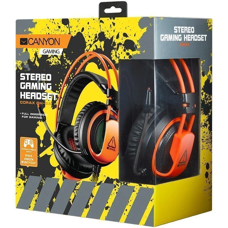 Canyon CND-SGHS5A gejmerske slušalice crno narandžaste
