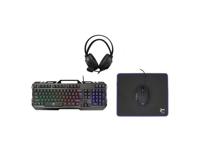 White Shark GC-4103 CHEYENNE 4u1 gejmerski komplet tastatura+optički miš+gejmerske slušalice+podloga za miš crni