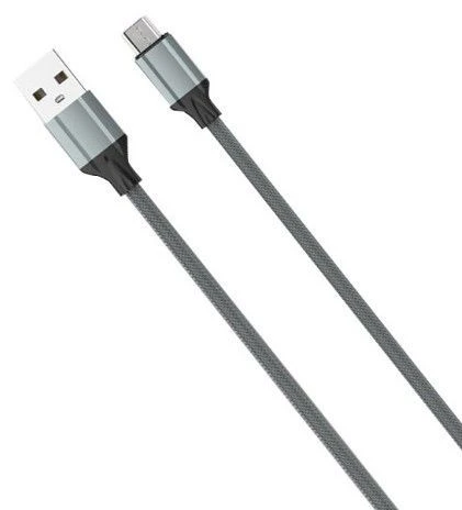 LDNIO LS441 kabl za punjač USB A (muški) na micro USB (muški) sivi
