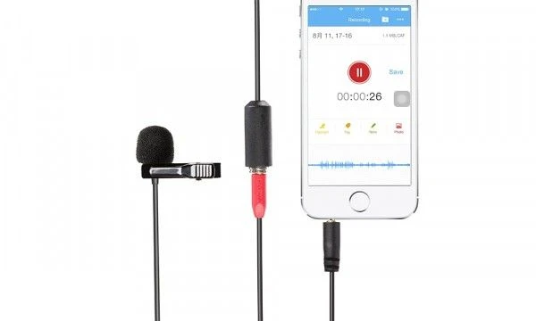 Saramonic SR-LMX1+ clip-on mikrofon bubica za povezivanje na Apple i Android uređaje