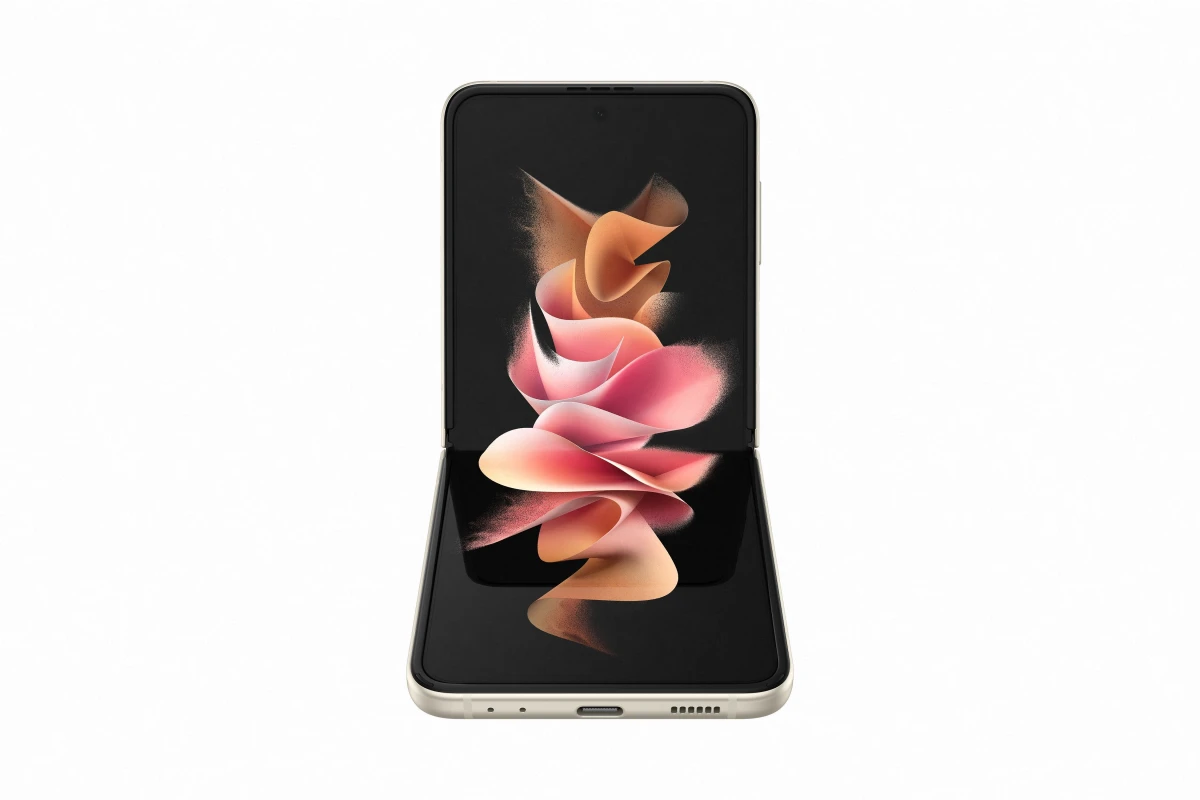 Samsung Galaxy Z Flip3 5G (SM-F711BZEAEUC) bež mobilni 6.7" Octa Core Snapdragon 888 5G 8GB 128GB 12Mpx+12Mpx