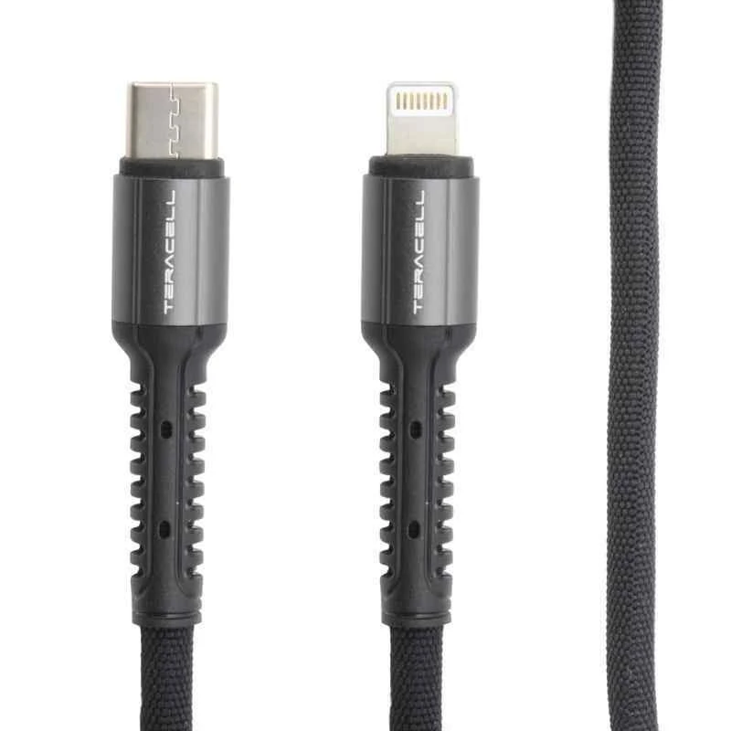 Teracell Evolution PD kabl za punjač USB C (muški) na lightning (muški) iPhone 11/12 1m crni