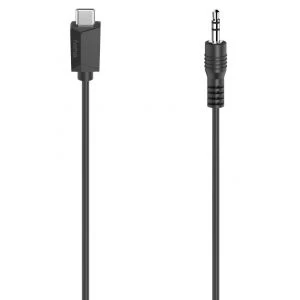 Hama (200729) kabl USB C (muški) na 3.5mm (muški) 0.75m crni