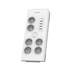 Philips SPN7060WA/58 produžni kabl sa 6 utičnica+5 USB porta 2m beli