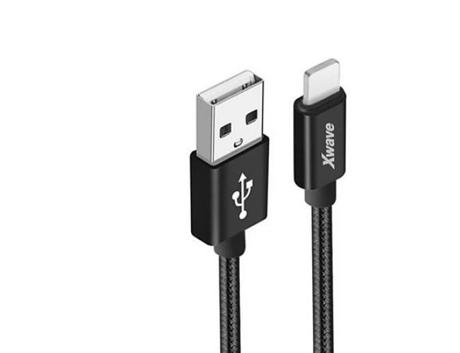 Xwave kabl za punjač USB A 2.0 (muški) na lightning (muški) 2m black upleteni