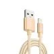 Xwave kabl za punjač USB A 2.0 (muški) na lightning (muški) 2m zlatni upleten