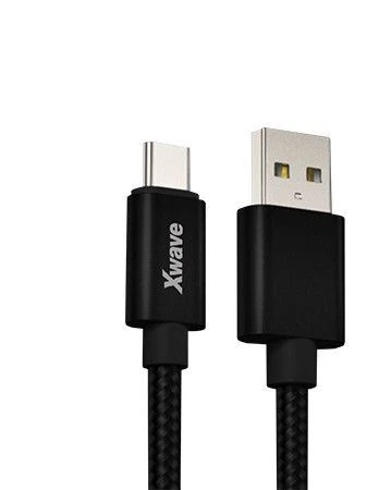 Xwave kabl za punjač USB A (muški) na micro USB (muški) 1.2m crni upleteni