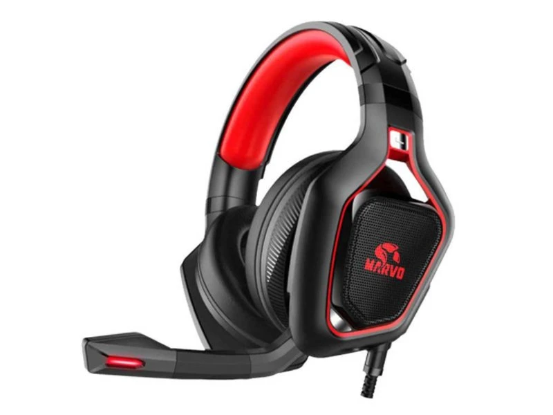 Marvo HG8960 PRO (PS4,Xbox One) gejmerske slušalice sa mikrofonom crno crvene