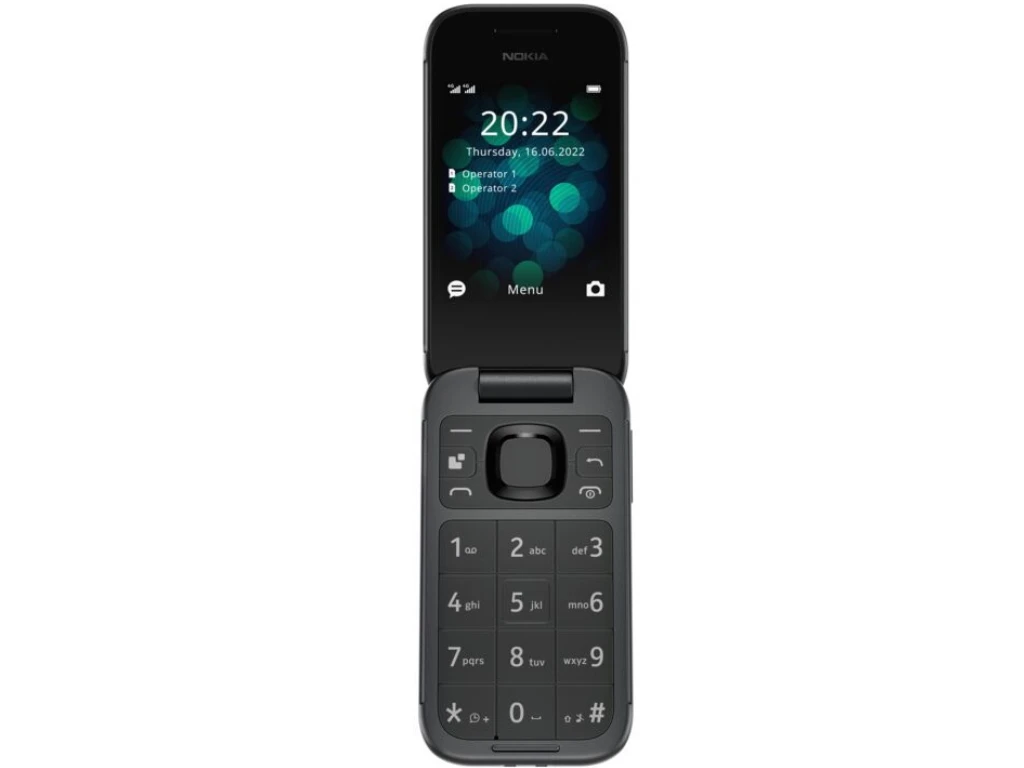 Nokia 2660 Flip 4G crni mobilni 2.8" Unisoc T107 48MB 128MB 0.3Mpx Dual Sim