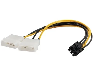 E-Green (OST03502) adapter naponski za PCI-E VGA (6-pin) - 2x Molex