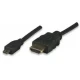 E-Green (OST03426) kabl HDMI Micro-D (Muški) na HDMI (Muški) 1.5m crni