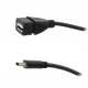 3G (87810) kabl USB mini (muški) na USB (ženski) 10 cm crni