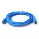 3G (85502) kabl USB 3.0 (muški) na USB 3.0 (ženski) 3m plavi