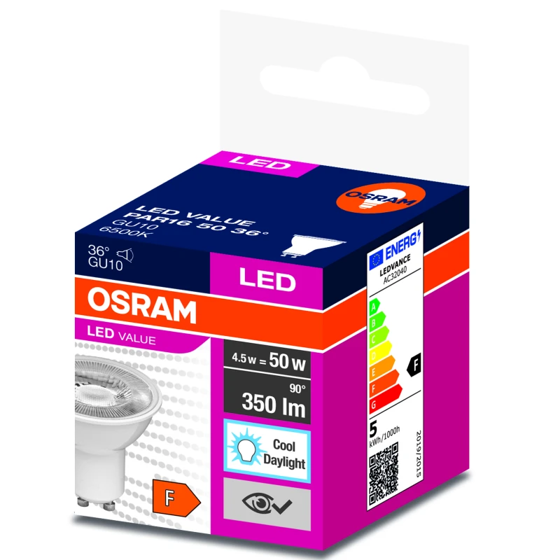 Osram LED sijalica GU10 5W 6500K