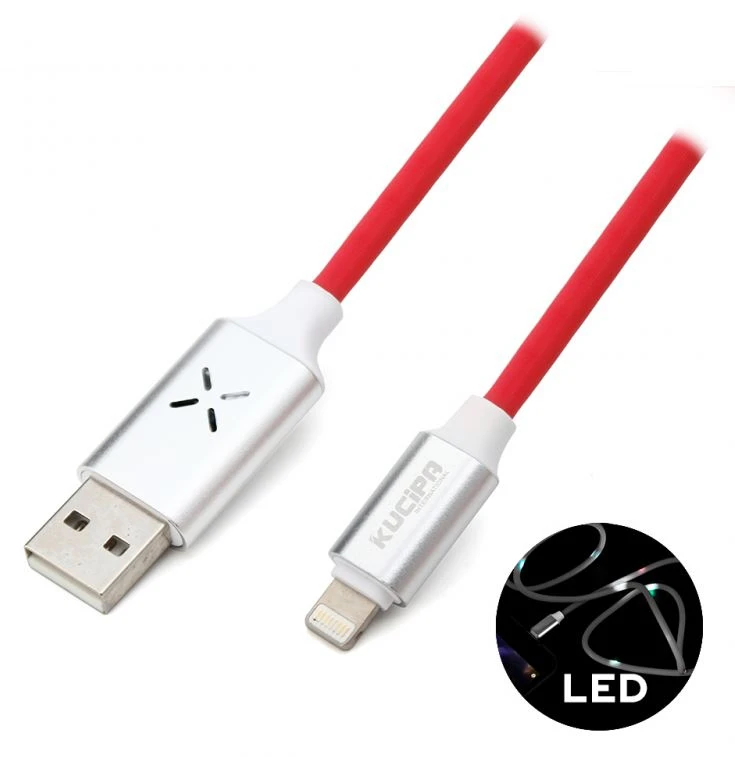 3G (81231) kabl USB A (muški) na lightning (muški) 1m crveni