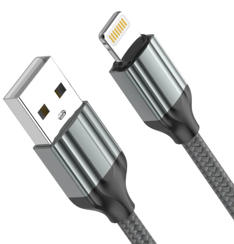 LDNIO (96531) kabl USB A (muški) na lighting (muški) 2.4A 1m sivi