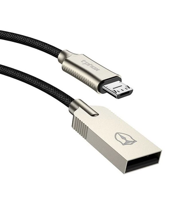 T-phox (74062) micro USB (muški) na USB (ženski) 1.2m crno-zlatni