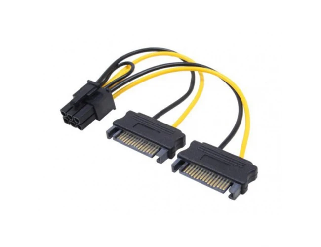 Linkom (1255564) adapter za napajanje 6 pina na 2x SATA 