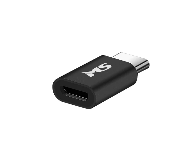 MS (1253283) adapter micro USB (muški) na TIP C (ženski) crni