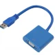 3G (51040) adapter USB 3.0 (muški) na VGA (ženski) plavi