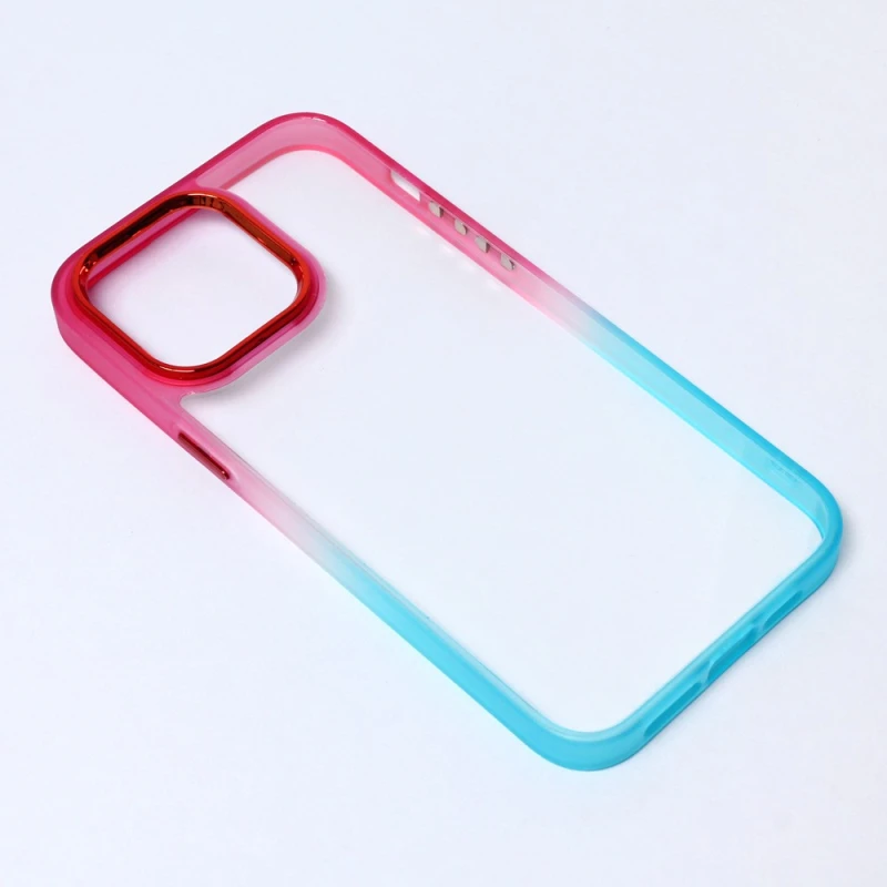 3G Colorful Acrylic pink zaštitna maska za mobilni iPhone 14 Pro Max 6.7