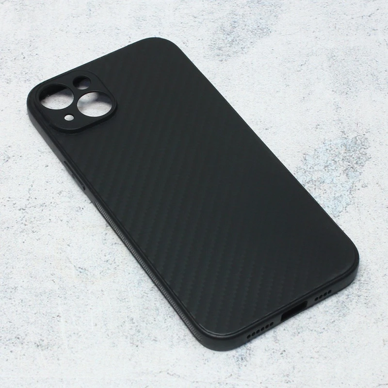 3G Carbon fiber crna zaštitna maska za mobilni iPhone 14 Plus 6.7