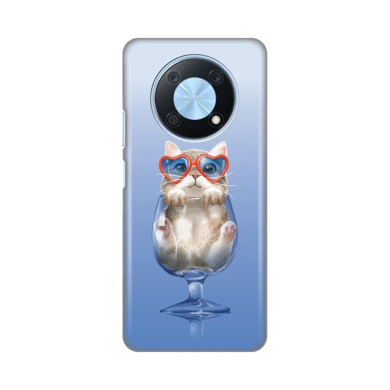 3G Print Funny Cat silikonska zaštitna maska za Huawei Y90 