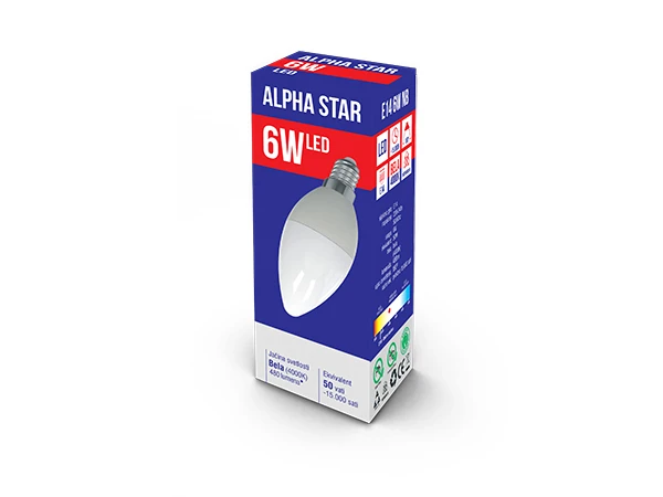 Alpha Star LED sijalica (024003) E14 6W 4000K 480 lumena