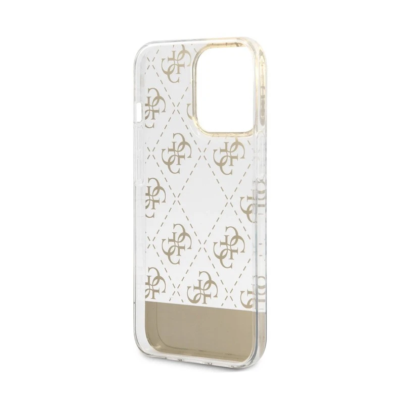 3G Guess Hc 4G Electro Script zlatna zaštitna maska za telefon iPhone 14 Pro 6.1