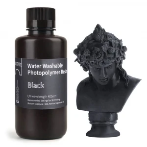 Elegoo Water Washable crna smola za 3D štampač 1000g