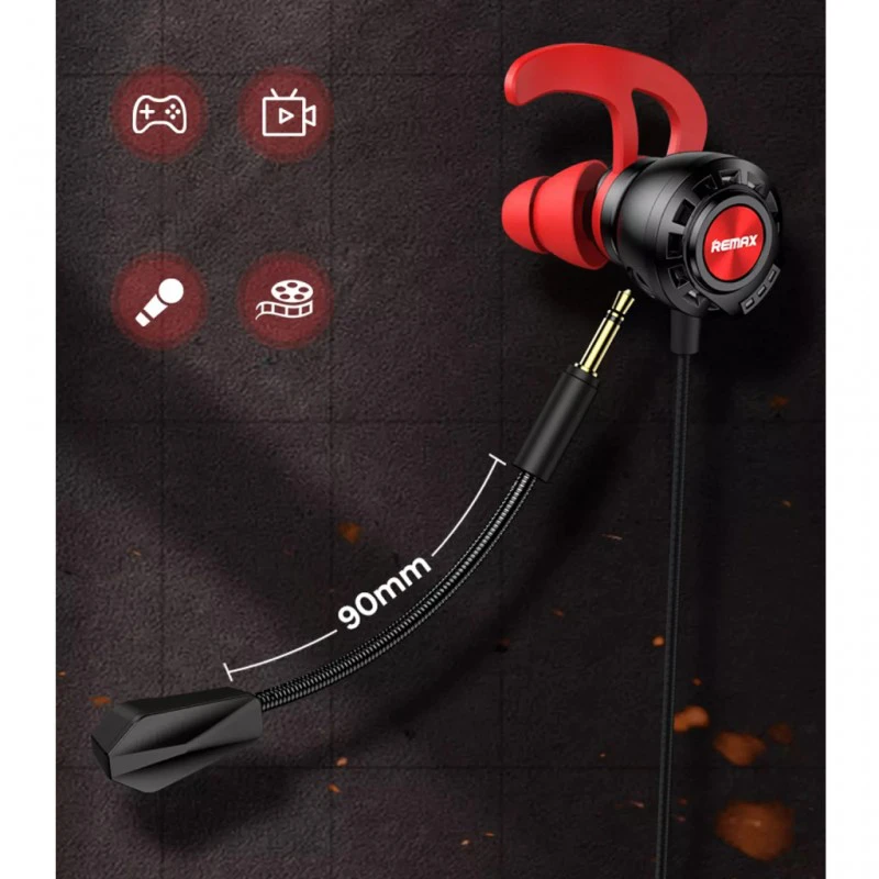 REMAX gaming slušalice RM-750 za iPhone crno-crvene