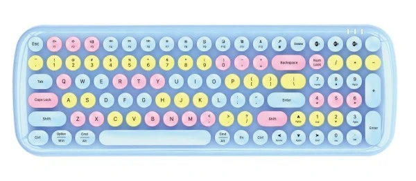 Moffii Retro bežična tastatura plava