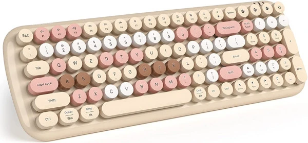 Moffii Retro bežična tastatura šarena