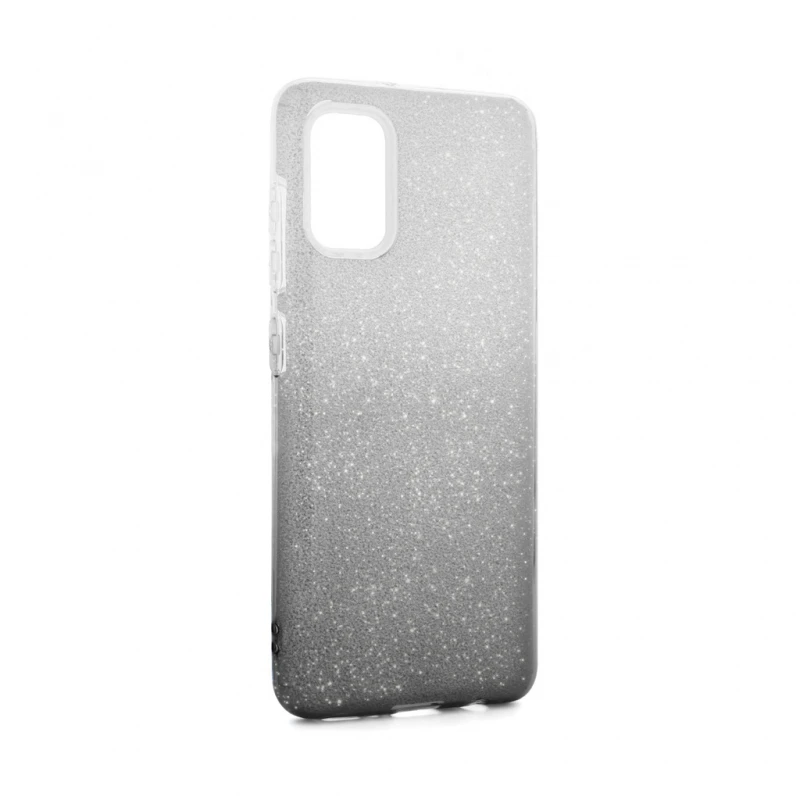 3G Double Crystal Dust crna srebrna zaštitna maska za mobilni Samsung A415F Galaxy A41 