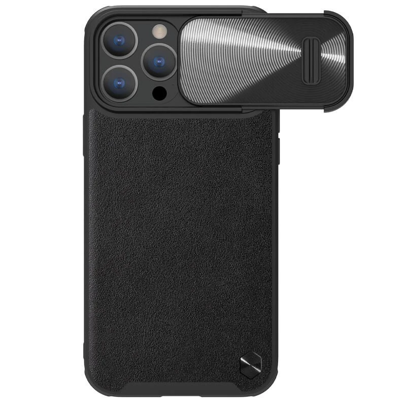 Nillkin CamShield Leather S crna zaštitna maska za mobilni iPhone 14 Pro