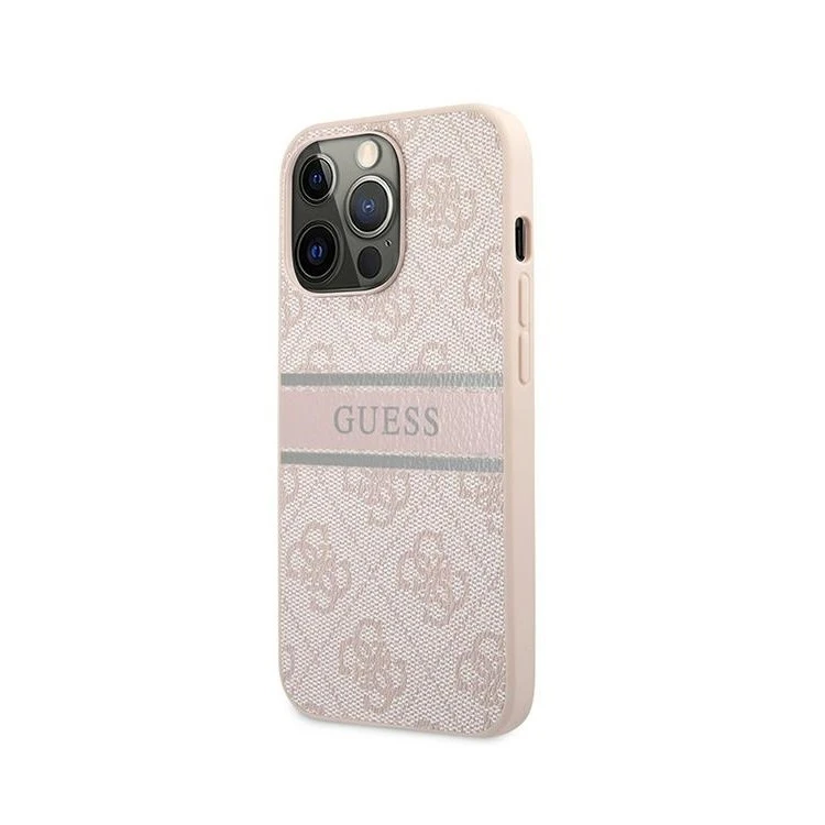 3G Guess Stripe (GUHCP13L4GDPI) roze zaštitna maska za iPhone 13 Pro 6.1