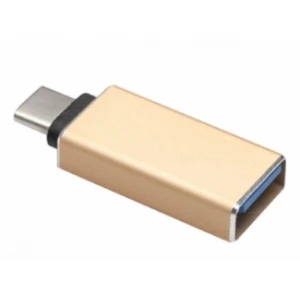 Fast asia (OST03577) adapter USB 3.0 tip C (muški) na USB 3.1 tip C (ženski) zlatni
